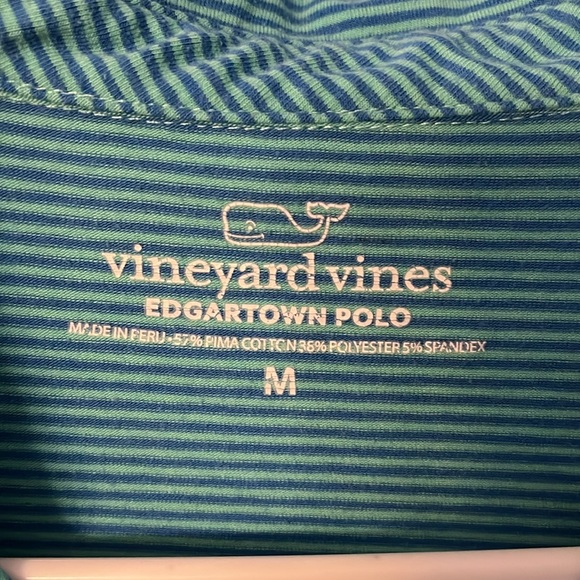 Vineyard Vines Edgartown Polo blue/green Medium - Picture 6 of 7